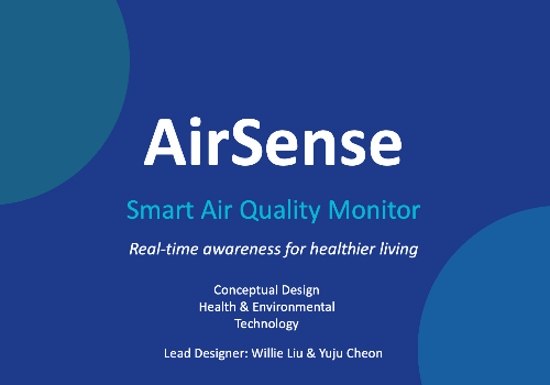 TITAN Health Awards Winner -  AirSense-Smart Air Quality Monitor By Kaohsiung American School