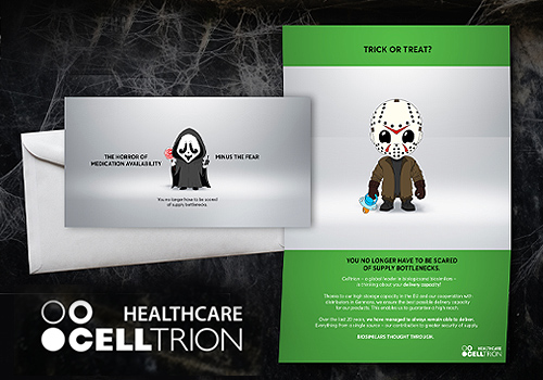 The first Halloween mailing by a pharmaceutical company., Healthcare Awards Winner